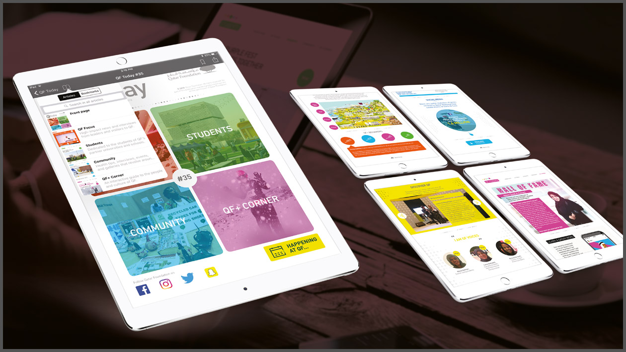 App Qatar Foundation Tablet